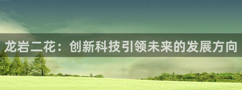 龙岩二花：创新科技引领未来的发展方向